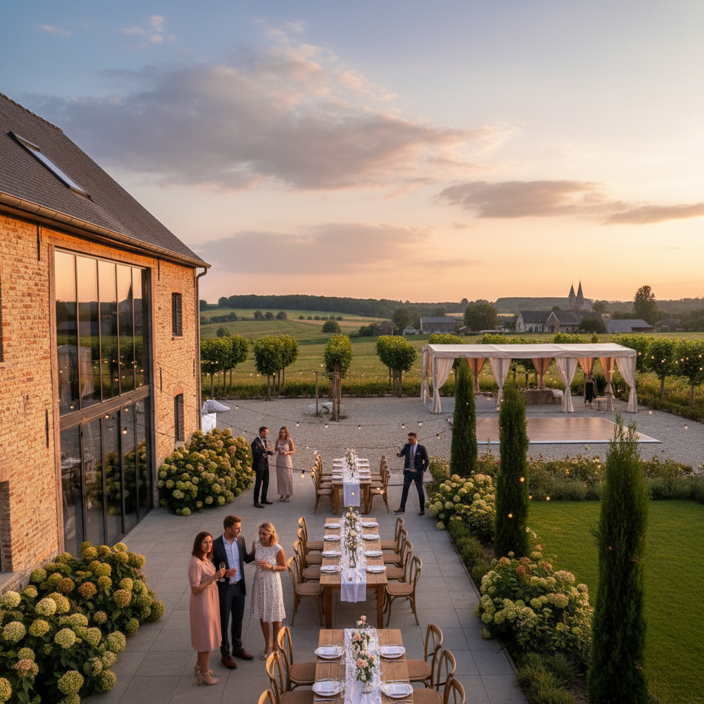 Realistische foto passend bij De perfecte feestlocatie Vlaams Brabant vinden voor uw viering voor we